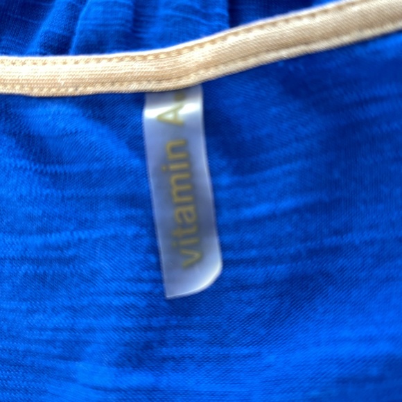 VITAMIN A BLUE BEACH COVER-UP DRESS SIZE SMALL NWOTS! - Picture 16 of 16